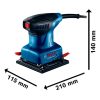 Lijadora Orbital de Palma Bosch GSS 140 220W 220V
