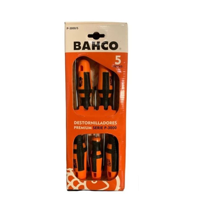 JUEGO BAHCO 5 DESTORNILLADORES