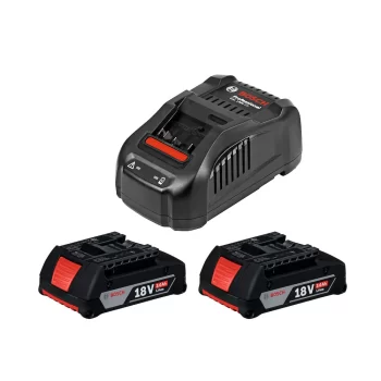 BOSCH 18V KIT STARTER 2 BAT*4AH+CARGADOR 8AH