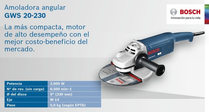 BOSCH AMOLADORA GWS 20-230 - Image 2